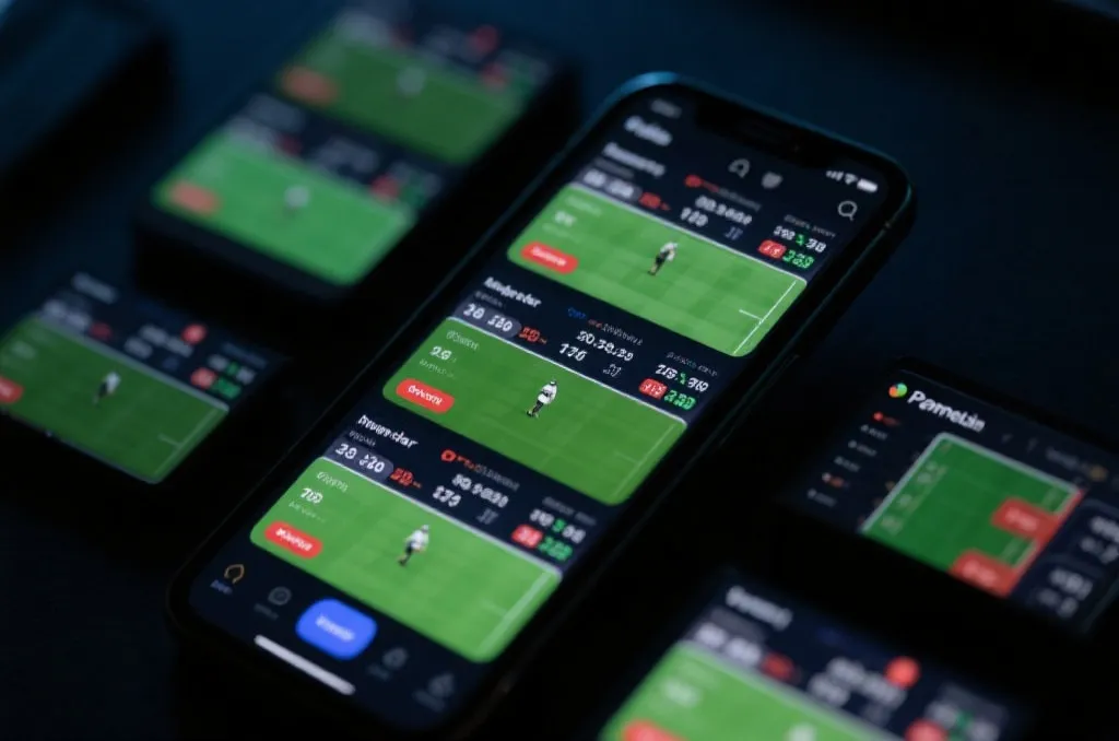 手机上多个比赛窗口的滚球直播界面